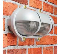 Lampada per Esterni Wandleuchte Cortile Antico Grigio Ottone Antiruggine Maritim