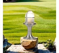 Lampada per Esterni Wegeleuchte Piccolo 25 CM E27 IP54 Ottone Vetro Maritim