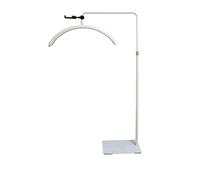 Lampada per Extension Ciglia Luce Fredda e Calda, Regolabile in Luminosità e Altezza Ideale per Tatuatori, Onicotecnici e Estetisti - Supporto per Telefono Lampada a LED Mezzaluna,50W