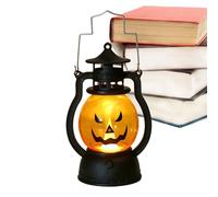Lampada per lanterna di Halloween di zucca | Arredamento illuminato a mano | Luce di zucca portatile con effetto bagliore tremolante | Accessorio spettrale divertente per feste di Halloween, display d