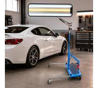 Lampada Per Levabolli Pdr 95cm, Pannello Led Con Supporto A Ruote Blue | Il riflettore concavo evidenzia la distorsione delle linee per valutare meglio bolli leggeri e avanzamento del lavoro.
