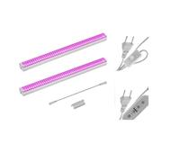 Lampada per Piante, 1/2/4/6PCS Luci crescenti a LED a spettro completo for piante da serra Veg Fiori Lampade di coltivazione fuori suolo a luce di riempimento(Purple-red light-2PC)