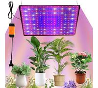 Lampada per piante a LED a spettro completo, 225 LED, 1000 W, da appendere con 4 ganci per appendere la luce delle piante, lampada a LED per coltivare piante vegetali, fiori (rosso+blu+bianco)