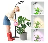 Lampada per Piante a LED, Spettro Completo 380-800nm con Timer 6/12/16H, 3 Modalità Luce & 10 Livelli Luminosità, Altezza Regolabile 57-170cm, Grow Light per Piante da Interno, Include Timer