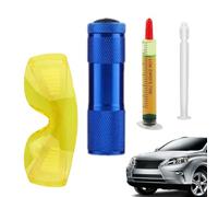 Lampada Per Rilevamento Perdite UV - Torcia Con Protezione , Set Per Rilevamento Perdite Di Olio UV, Rilevatore Di Fluorescenza Ultravioletta, Dispositivo Mobile Per Test Con Agente Di Contrast
