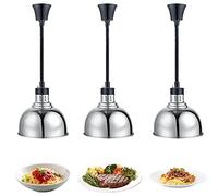 Lampada per Scaldavivande Commerciale, Lampada Termica Sospeso Cibo Riscaldanti, Lampada Riscaldante per Cucina Ristorante a Buffet, Alimentare Calore Lampada, Cavo Retrattile: 60-180cm