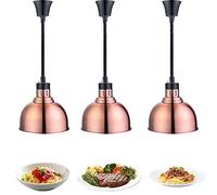 Lampada per Scaldavivande Commerciale, Lampada Termica Sospeso Cibo Riscaldanti, Lampada Riscaldante per Cucina Ristorante a Buffet, Alimentare Calore Lampada, Cavo Retrattile: 60-180cm