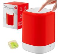 Lampada per terapia del sonno a luce rossa: allevia i problemi di insonnia - Luce notturna senza luce blu da 670 nm, adatta per adulti e bambini che promuove un rilassamento profondo e cicli naturali