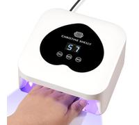 Lampada per unghie, 48 W, smalto gel, asciugatore a LED con display, sensore auto e 3 impostazioni timer, luce per unghie per principianti, fai da te, strass scintillanti