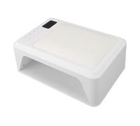 Lampada per Unghie 60 W con Base Staccabile, Lampada per Unghie Gel Ad Alta Potenza per Due Mani, Sensore Intelligente Asciuga Smalto UV con Poggia Mano in PU, 108 Fori di