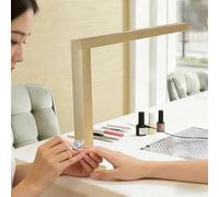Lampada per unghie a forma di L da scrivania, 48W - Lampada LED per manicure 3000K-6000K con regolazione continua a manopola - Luce ideale per Nail Art, Tatuaggi, Sopracciglia(Gold)