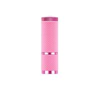 Lampada per unghie a LED, in argento, per unghie in gel, 9 LED, portabilità, per nail art, per nail art, tamponi di cotone (rosa, taglia unica)