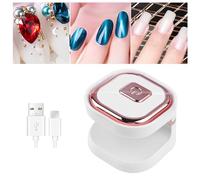 Lampada per unghie, asciugacapelli per unghie da 6 W, asciuga unghie LED ABS, lampada per pedicure a polimerizzazione completa, lampada gel LED portatile ad asciugatura rapida, lampada per la cura