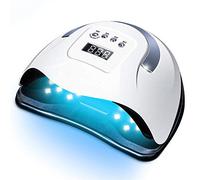 Lampada per unghie ， Asciugatore for unghie da 220 W, a polimerizzazione rapida, doppia sorgente luminosa for strumenti for nail art con sensore automatico gel