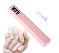 Lampada Per Unghie Con Smalto Gel Luce per Manicure e Unghie LED Portatile | 3 Timer Amanti Design Unghie Kit Manicure Casa Salone Viaggio Fai Da Te Principianti Spa Forniture Essenziali V