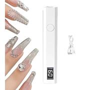 Lampada per unghie in gel - Lampada UV/LED portatile con 3 timer, ricaricabile tramite USB per asciugatura dello smalto gel | per casa, soggiorno e viaggi