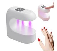 Lampada per unghie in gel, portatile, con 4 timer, luce per manicure con singolo, per donne, ragazze, principianti, casa, salone, viaggi, pratica, servizio fotografico, lezioni di bellezza