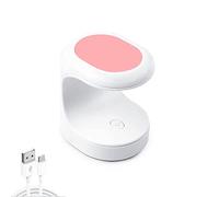 Lampada per unghie LED da 16W Luce di polimerizzazione singolo dito con timer 60 secondi Asciugacapelli a doppia sorgente luminosa fai-da-te casa e viaggio portatile alimentata USB