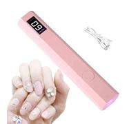 Lampada per unghie UV, ABS Mini Manicure Light di dimensioni portatili | Handheld UV Nail Lamt con display LED, viaggi, uso in uso, gel x lampada per unghie ricaricabile | Essenziali per manicure