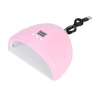 Lampada per unghie UV LED 36W Macchina polimerizzatrice professionale per smalto gel con 12 perline Sensore a infrarossi Timer per salone di manicure Bianco Rosa (Rosa)