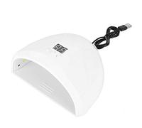 Lampada per unghie UV LED 36W Macchina polimerizzatrice professionale per smalto gel con 12 perline Sensore a infrarossi Timer per salone di manicure Bianco Rosa (Bianca)
