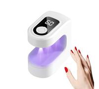 Lampada per unghie UV - ricaricabile USB compatto | Essiccatore per unghie mini gel portatile | Luce di indurimento per chiodi a LED senza filo per la manicure di viaggio con 2 impostazioni del timer