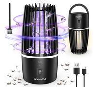 Lampada per zanzare, lampada anti-zanzara UV 2 in 1, anti-zanzara elettrica per esterni, USB, ricaricabile, dispositivo anti zanzare a 360°, anti mosca insetto, uccide mosca (con illuminazione a LED)