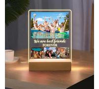 Lampada Personalizzata con Foto - Regali Personalizzati San Valentino per Lei Lui, Idee Regalo Fidanzato Fidanzata Compleanno Natale Anniversario - Amore infinito [Classe di efficienza energetica A]