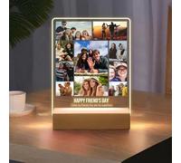 Lampada Personalizzata con Foto - Regali Personalizzati San Valentino per Lei Lui, Idee Regalo Fidanzato Fidanzata Compleanno Natale Anniversario - Amore infinito [Classe di efficienza energetica A]