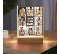 Lampada Personalizzata con Foto - Regali Personalizzati San Valentino per Lei Lui, Idee Regalo Fidanzato Fidanzata Compleanno Natale Anniversario - Amore infinito [Classe di efficienza energetica A]