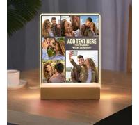 Lampada Personalizzata con Foto - Regali Personalizzati San Valentino per Lei Lui, Idee Regalo Fidanzato Fidanzata Compleanno Natale Anniversario - Amore infinito [Classe di efficienza energetica A]