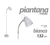 LAMPADA PIANTANA DA TERRA LETTURA METALLO BIANCA TONDA CLASSICO MODERNA 13233 [EEK: A+++]