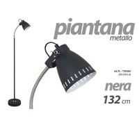 LAMPADA PIANTANA DA TERRA LETTURA METALLO TONDA CLASSICO MODERNA NERA 1323318 [EEK: A+++]