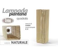 LAMPADA PIANTANA DA TERRA VIMINI LUMETTO ABAT JOUR QUADRA CLASSICO MODERNA 5316 [EEK: A+++]