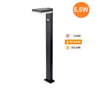 LAMPADA PIANTANA LED DA GIARDINO SOLARE 5,5W CON SENSORE MOVIMENTO 3000K IP54