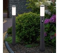 Lampada Piantana Luce per Esterni Lampione Antracite Movimento 2er Set [EEK: Non valutato]