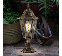 Lampada Piantana per Esterni Antico Lanterna Bronzo Alluminio Giardino H 49 CM [EEK: Non valutato]