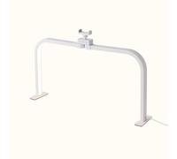 Lampada pieghevole per unghie da scrivania, lampada per manicure da 48W, luce a mezzaluna con supporto per telefono, 288 LED, temperatura colore 3000K-6000K(White,No Diamond)