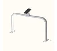 Lampada pieghevole per unghie da scrivania, lampada per manicure da 48W, luce a mezzaluna con supporto per telefono, 288 LED, temperatura colore 3000K-6000K(White,W/Diamond)
