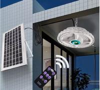 Lampada Plafoniera 200W con Pannello Solare - 156 LED COB, Telecomando e Acces