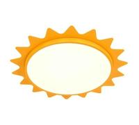 Lampada Plafoniera a forma di sole giallo Lampadario creativo a LED da incasso a soffitto Lampada da soffitto dimmerabile a 3 colori per camera dei bambini Camera da letto Soggiorno Foyer Soffitto
