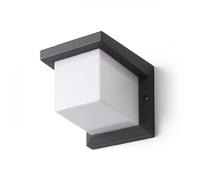 Lampada plafoniera applique HIDE SQ da parete grigio antracite 230V E27 13W IP4