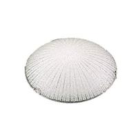 Lampada plafoniera applique in vetro decorata bianca 3 luci 40 cm da parete soffitto tonda ORM-581465