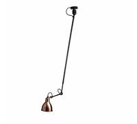 Lampada Plafoniera Lampe Gras N302 Nero Opaco e Rame Grezzo