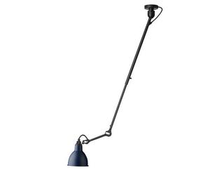 Lampada Plafoniera Lampe Gras N302 Opaco Nero e Blu Opaco