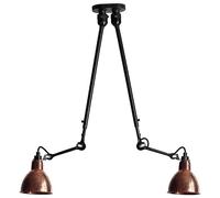 Lampada Plafoniera N302 Opaco Nero e Rame Grezzo