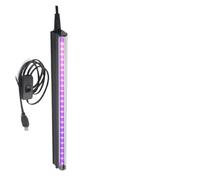 Lampada polimerizzante, UV Black Light Bar For Room,Cabinet, Holiday Halloween Decorations, Body Paint, Poster,Fluorescent Tapestry,Glow Party,UV Lamp(C-UV-T5-1pack-black)