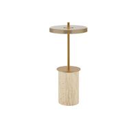 Lampada Portatile Asteria Move Mini Clay Travertino/ Ottone