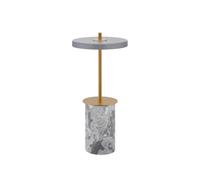 Lampada Portatile Asteria Move Mini in Grigio/Ottone