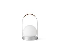 Lampada Portatile Audo Carrie Alluminio Spazzolato /Pelle